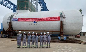 中集太平洋海工交付2×1420立方米豪华邮轮燃料罐