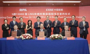新加坡太平船务宣布在沪东中华造船建造5艘LNG燃料大型集装箱船