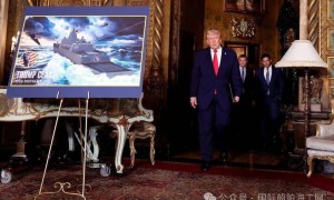 特朗普宣布美国船厂将建造他参与设计的“特朗普级”世界最强超大新型战列舰。以后提问将是我们的航母和战列舰在哪里？