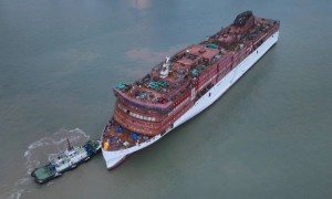 中国船舶广船国际2号船坞迎来年内第4批次出坞