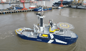 中国船厂为挪威船东IWS Fleet 承建的高端风电运维船交付，上海1月23日将交流
