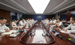 中国船舶集团董事长温刚在上海会见了来访的湖北省省长王忠林一行