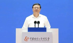 上海市委书记陈吉宁宣布第二十三届中国国际工业博览会开幕