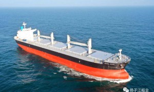 扬子三井为孟加拉船东建造的66000DWT散货船“MEGHNA VICTORY”轮交付离厂