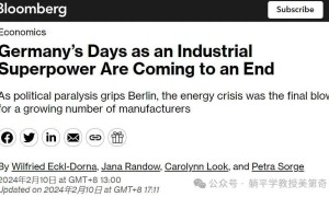 能源危机加速德国失去全球工业霸主地位
